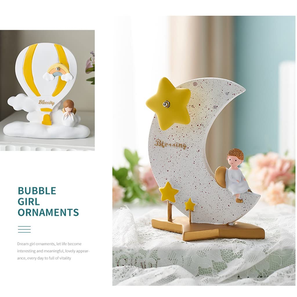 Carillon Scatola Musicale Creative Clockwork Music Box Resina Music Box Desktop Decoration Ornaments Artigianato Regalo for Il Compleanno/Festa della Mamma Carillon Regalo di(A)