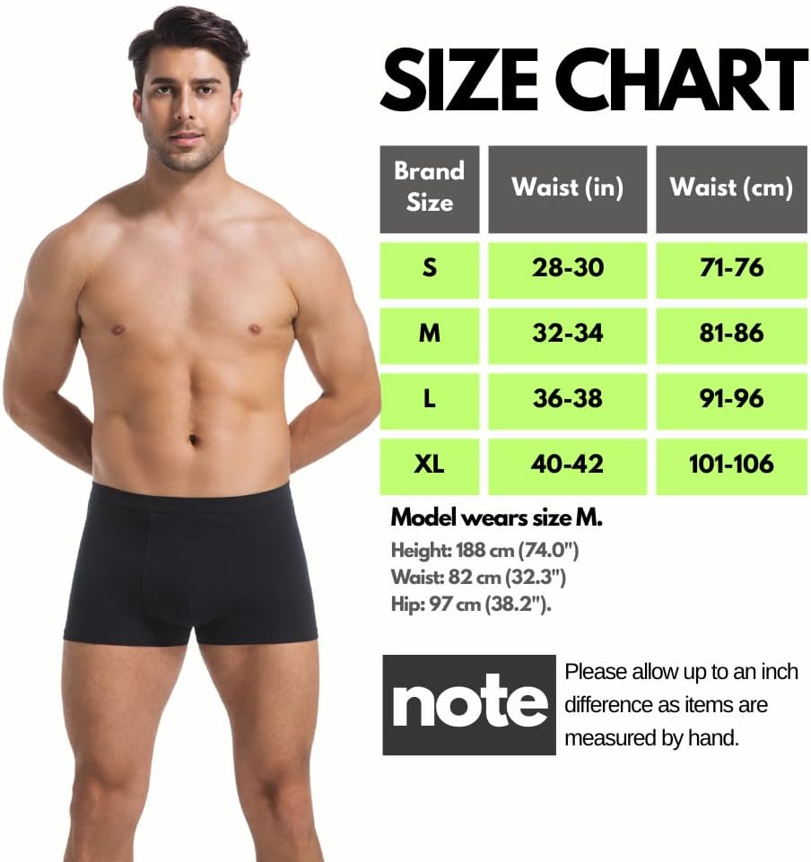 Men's Cotton Trunks Soft Stretch Underwear Comfort Fit Boxer Brief Style 2-Pack - Image 5