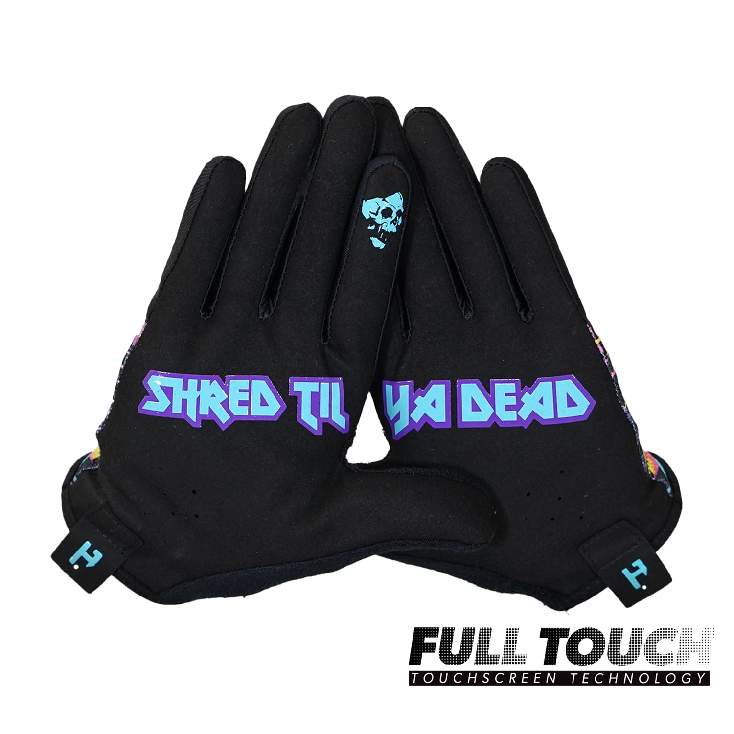 Handup Most Days Full Finger Lightweight Anti-Slip Breathable Mountain Bike MTB Bicycle Enduro Downhill XC Cycling Motocross Unisex Gloves (Shred Til Ya Dead, Large)