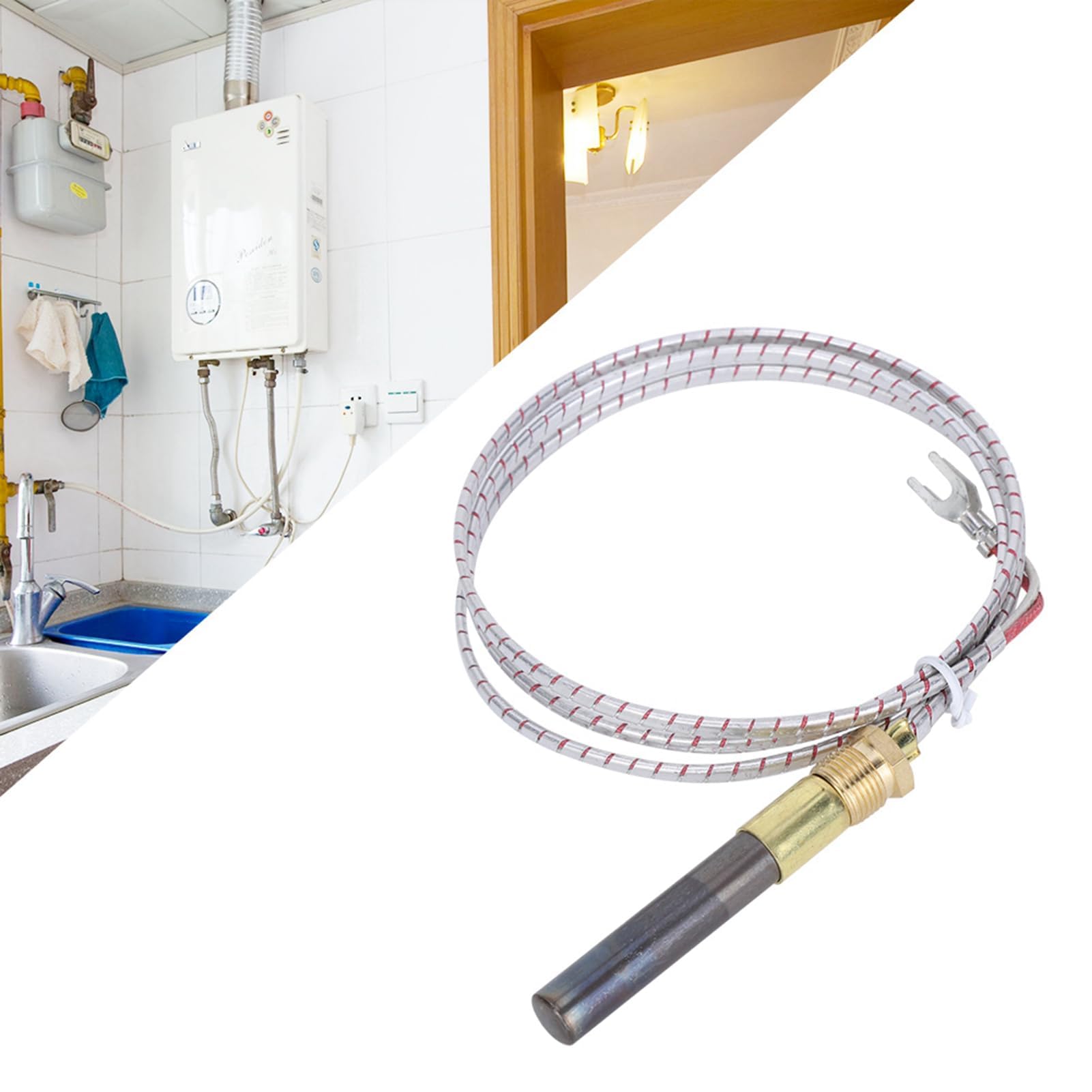 Sostituzione del generatore di termopila da 36 Pollici per caminetto, Sostituzione della termopila da 2 Pezzi Accessori per caminetto e Stufa Riscaldatore per Stufa a Gas