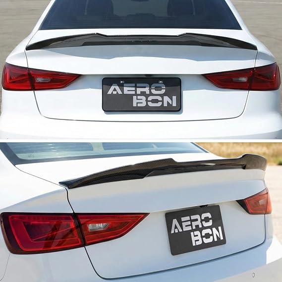 Real Carbon Fiber Trunk Spoiler for 2014-2020 Audi A3 S3 RS3 8V Sedan