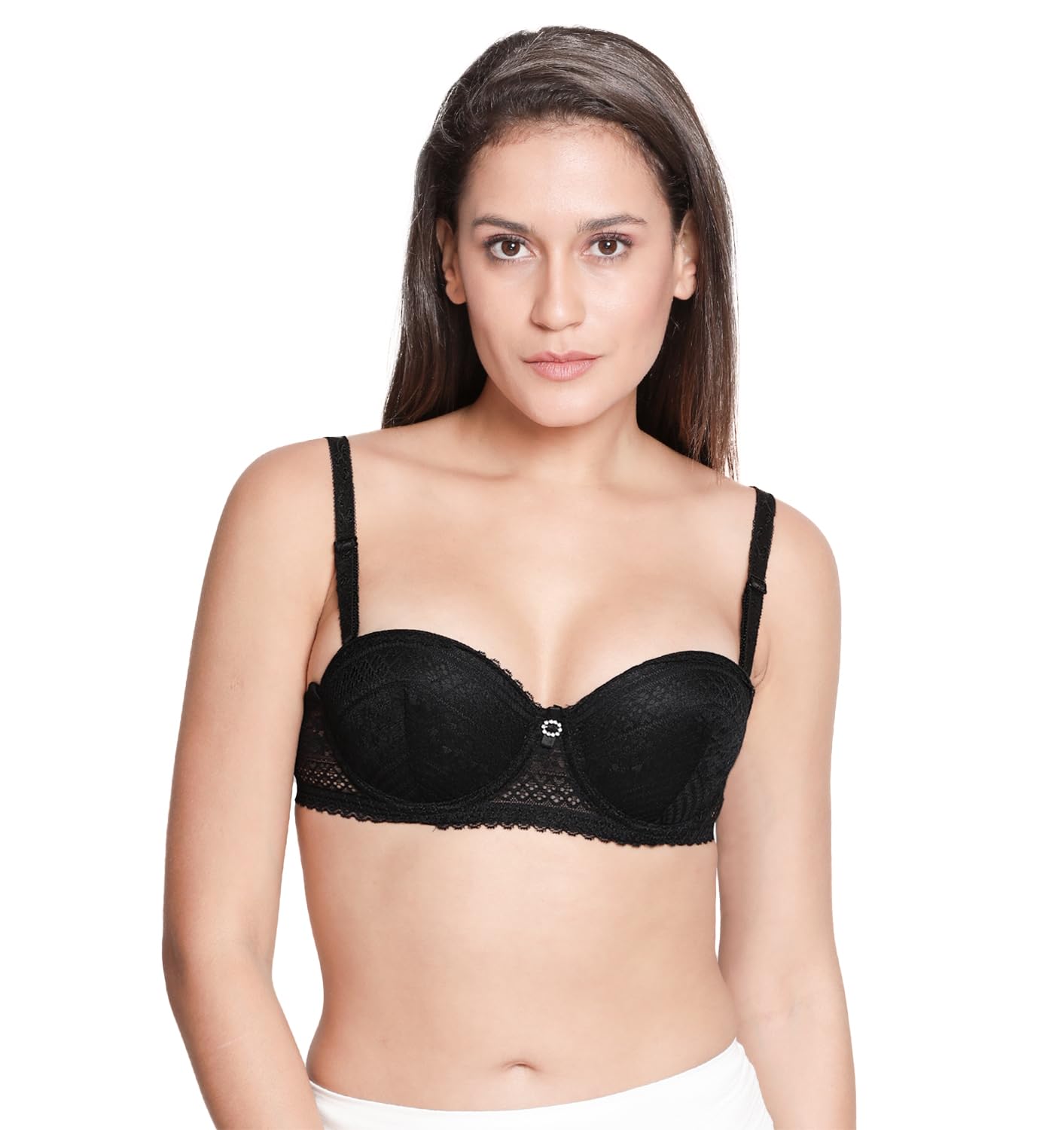 susie by Shyaway Women's Black Beauty Padded Wired Balconette Designer Bra (Pack of 1)-picture-39