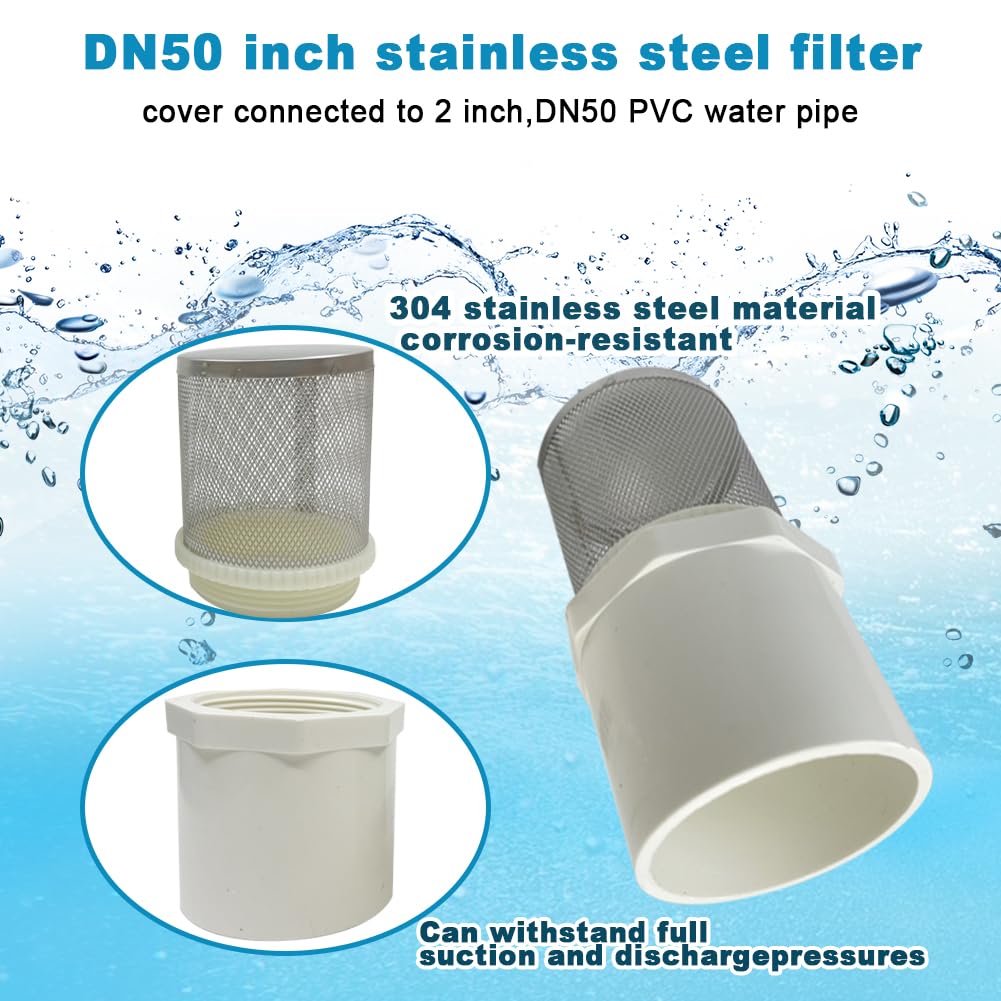 2 Inch Stainless Steel Suction Strainer - Plumbing Filter -2 2 Inch Stainless Steel Suction Strainer - Plumbing Filter -2