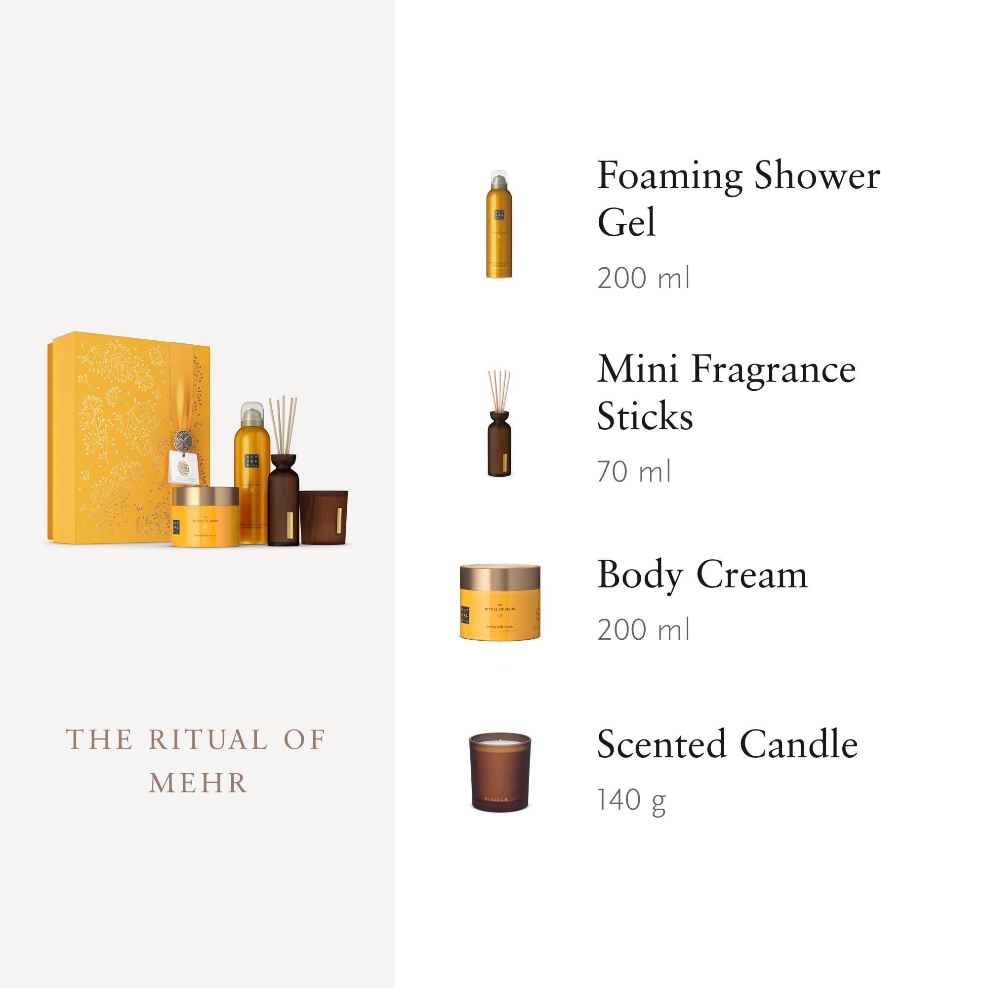 RITUALS Geschenkset The Ritual of Mehr Large – Geschenkbox Körperpflege Süßorange Zedernholz Stimulierender Duft