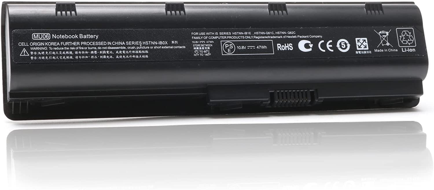 593553-001 593554-001 MU06 MU09 Laptop Battery for HP Pavilion G6 G7 G62 G72 G4 / 2000 Notebook PC / DV6 DV7 DM4 / Compaq Presario CQ32 CQ42 CQ43 CQ56 CQ57 CQ62 CQ72 435 436[10.8V 5200mAh 6Cell]