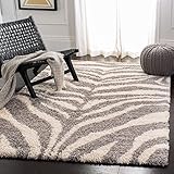 SAFAVIEH Portofino Shag Collection PTS215A - Alfombra cuadrada de 6 pies 7 pulgadas, ideal