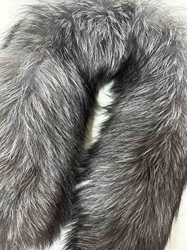 Fur edge fringe on the hood or collar coat parka fur arctic fox2