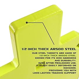 Highwild AR500 Steel Target for Shooting IDPA/IPSC Torso Silhouette Metal Target - 7 x 12 x 1/2