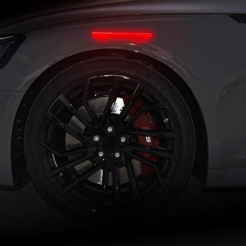 Miniatura 4 de ramuel Adhesivo reflectante para la puerta del automóvil, para guardabarros, parachoques y espejo retrovisor, calcomanías reflectantes de