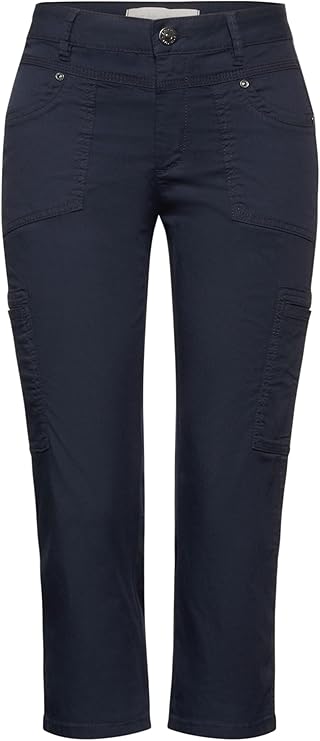 STREET ONE Sportieve 3/4 cargobroek, blauw (icy blue), 34W x 22L