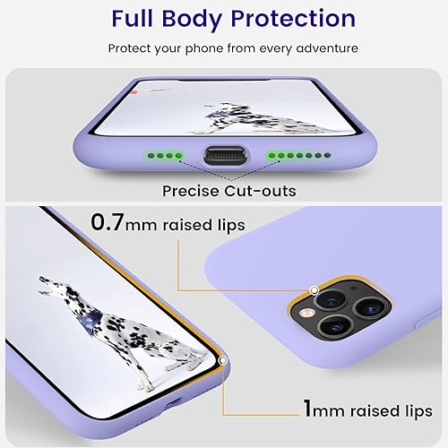 Miniatura 10 de OTOFLY Funda de silicona suave diseñada para iPhone 11 Pro Max, protección contra caídas de grado militar, forro de microfibra antiarañazos, funda