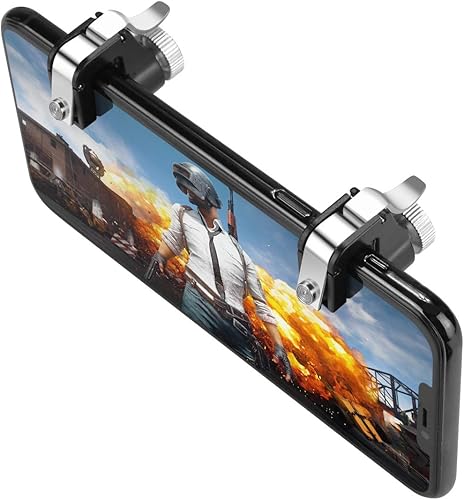 Miniatura 5 de Newseego Controladores de juego móvil, disparadores de teléfono para teléfono celular, control sensible al tirador, palancas, teclas de disparo y