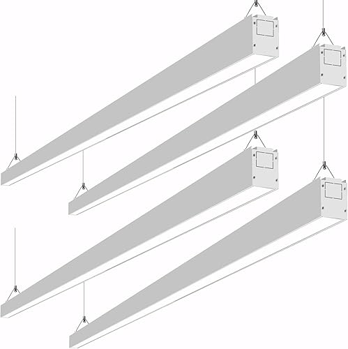 hykolity Luz lineal LED enlazable de 8 pies, 80W 9200lm 3000K4000K5000K CCT seleccionable, 0-10V regulable LED arquitectónico suspensión lámpara de disponible en Yaxa Colombia