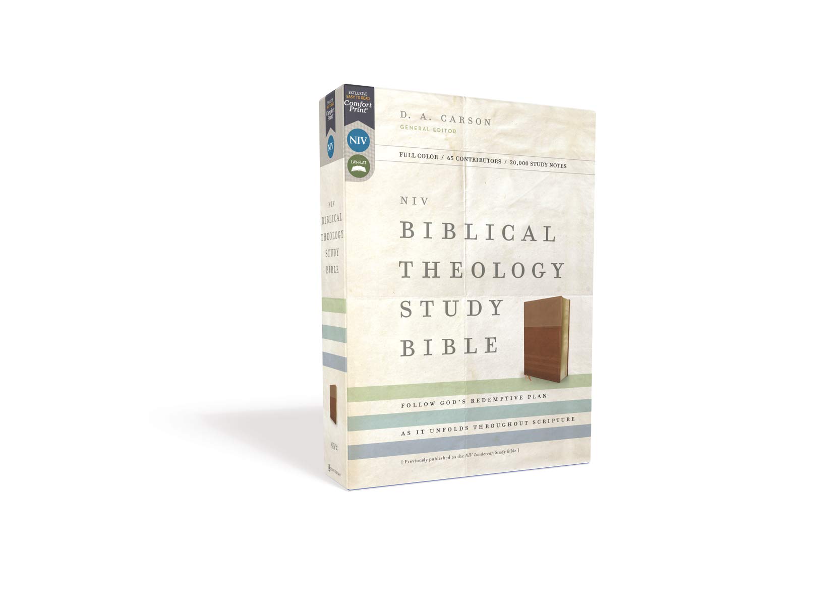 NIV, Biblical Theology Study Bible (Trace the Themes of Scripture), Leathersoft, Tan/Brown, Comfort Print: Follow God’s Redemptive Plan as It Unfolds throughout Scripture