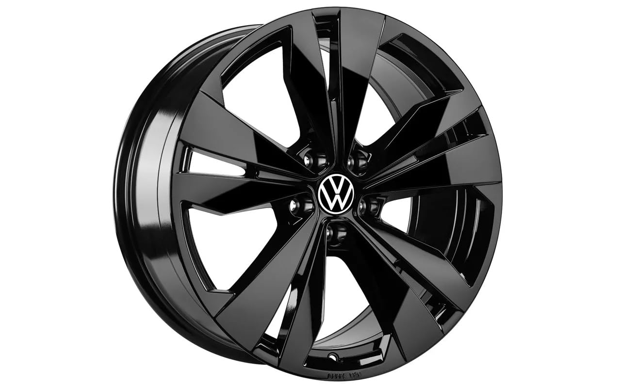 Volkswagen ID.7 Cerchio in Lega Leggera Loen, Alluminio-Magnesio-Silicio, Nero, 8,5J x 19, Invernale, 19 Pollici, PCD 112/5, ET 42mm, Larghezza 535mm