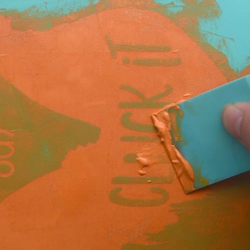 Miniatura 5 de BOOLOOEN Plantillas de serigrafía de seda plantillas reutilizables autoadhesivas para transferencia de pantalla de tiza plantillas de patrón de