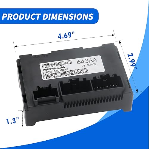 Miniatura 2 de DZFST.FI Transfer Case Control Module 68395643AA Compatible with 2011 2012 2013 Dodge Durango Jeep Grand Cherokee 3.6L V6  5.7L V8 Replace