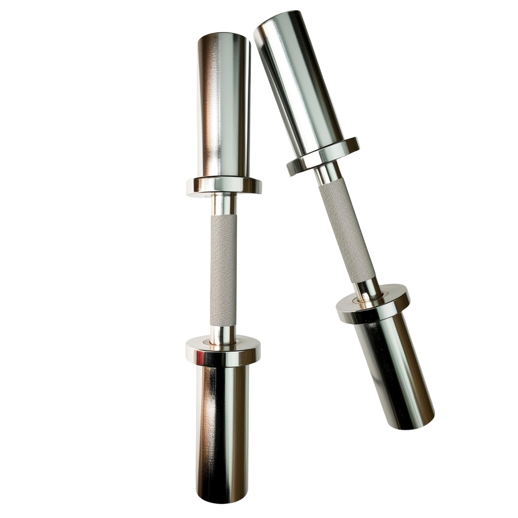 Maniglie per manubri con 2 paia di clip per collari, barre olimpioniche caricabili, manubri da 40,6 cm, per palestra domestica, sollevamento pesi, allenamento della forza, bodybuilding, fitness