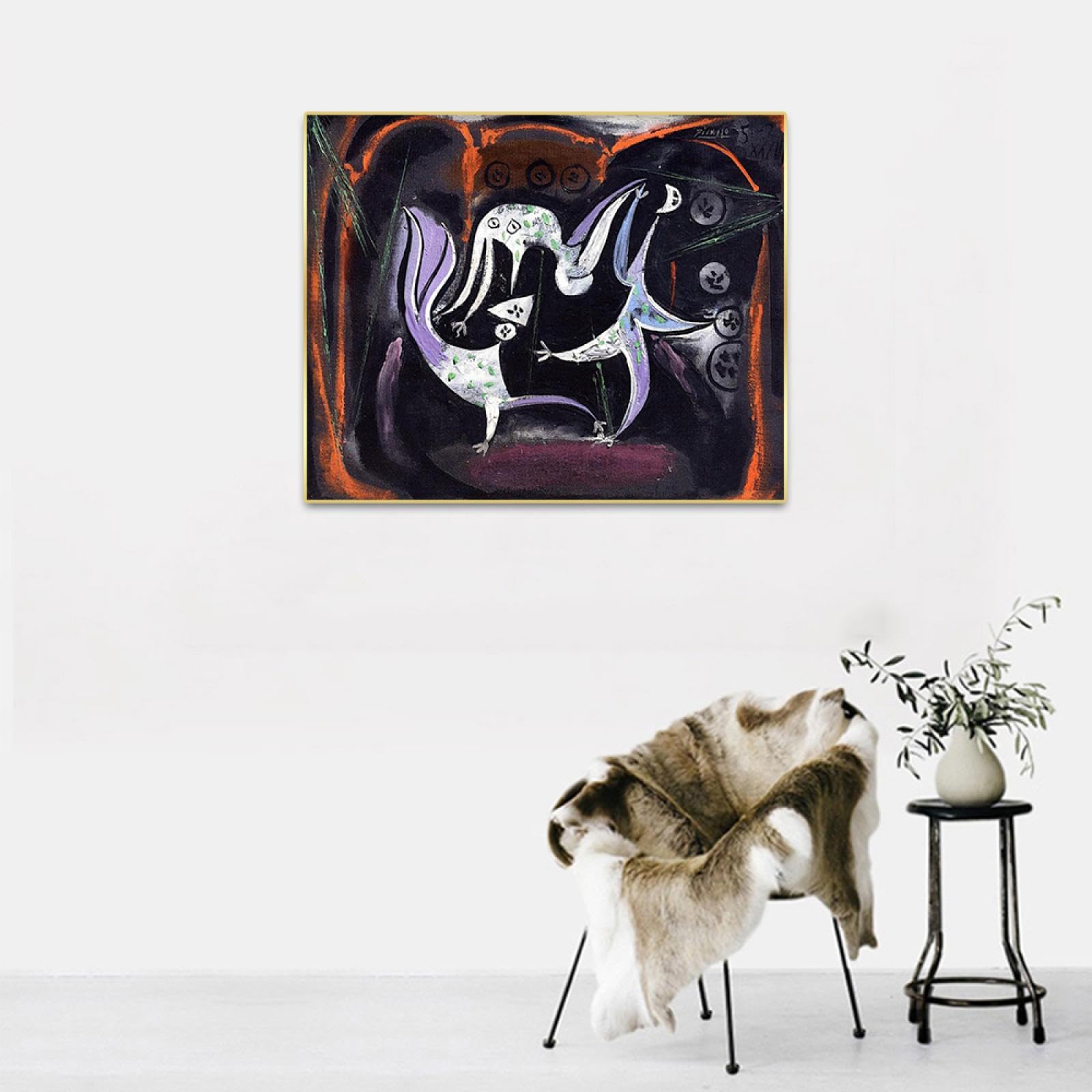 パブロ・ピカソ工芸印刷タイトル不明ピカソ近作版画展C5656A