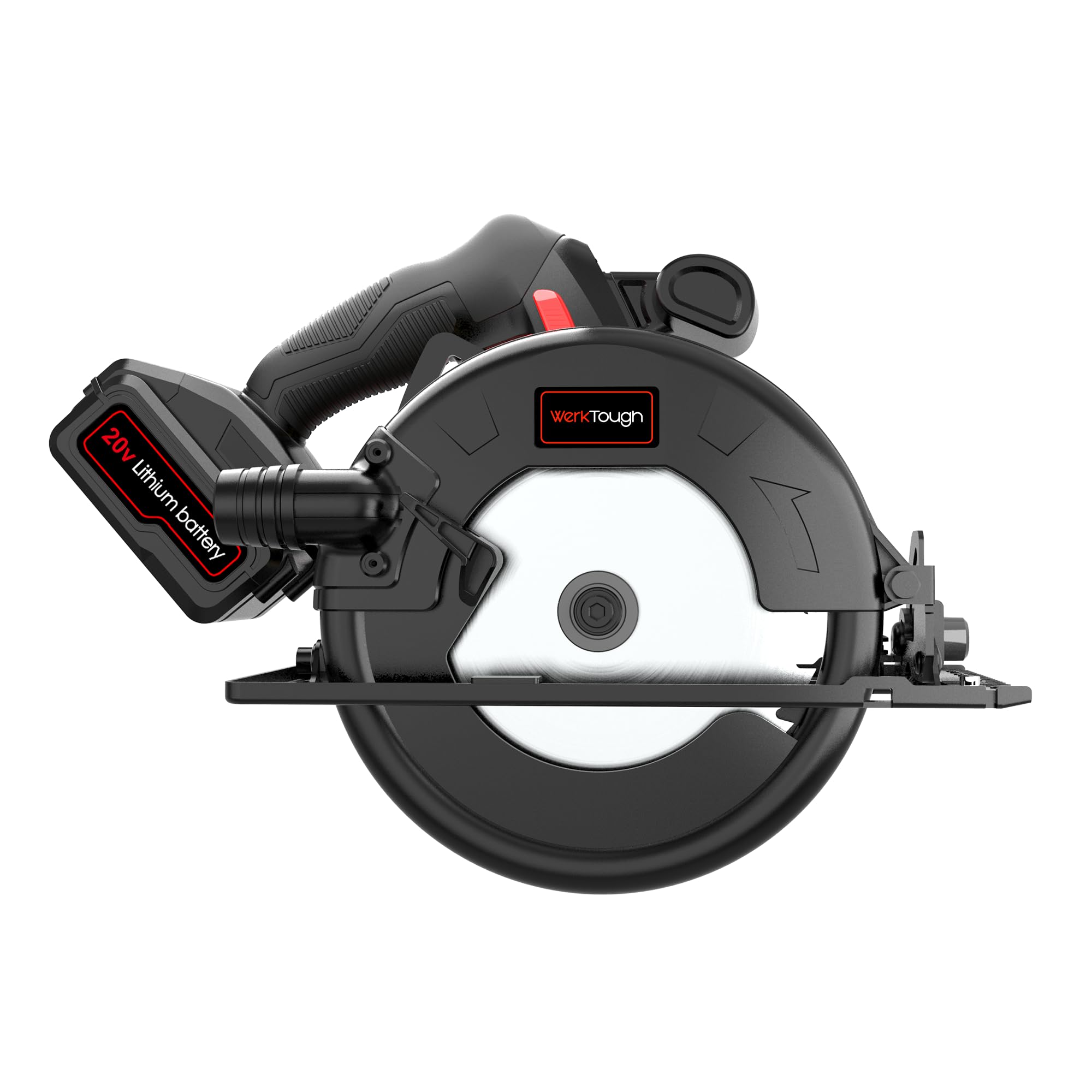 20V Cordless Circular Saws with 3pcs Saw Blades(16mm), Max 4000RPM, Parallel Guide, Ideal for Wood, Plastic, Soft Metal CS01