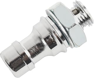 Lawn Mower Deck Wash Kit 737-04003D, Silver Steel Nozzle Connector, Quick Clean Adapter for Strimmers Snow Blowers Outdoor Maintenance