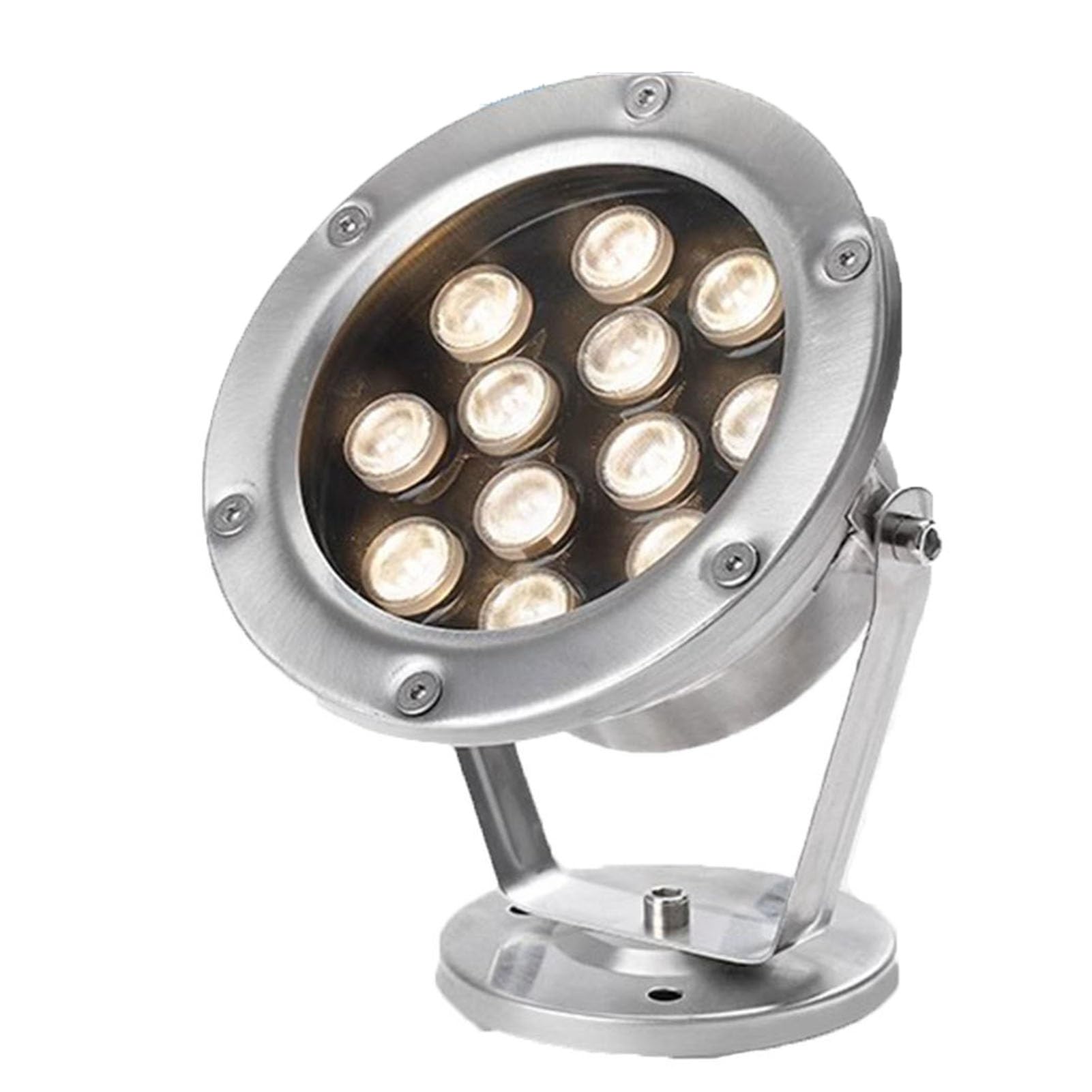 Oświetlenie Podwodne Stawu Rgb Led, Zanurzalna Lampa Fontannowa Led, 12 V Ip68 Wodoodporny Reflektor Led Ze Stali Nierdzewnej, Regulowane Oświetlenie Krajobrazo,Rgb-36W