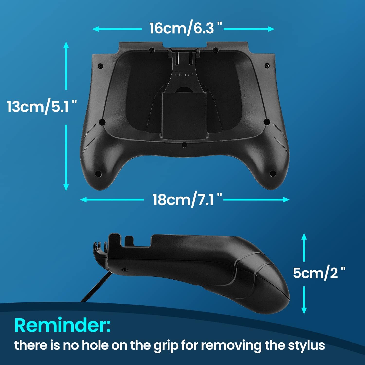 OSTENT Durable Flexible Joypad Bracket Holder Hand Handle Grip Compatible for Nintendo 3DS LL/XL