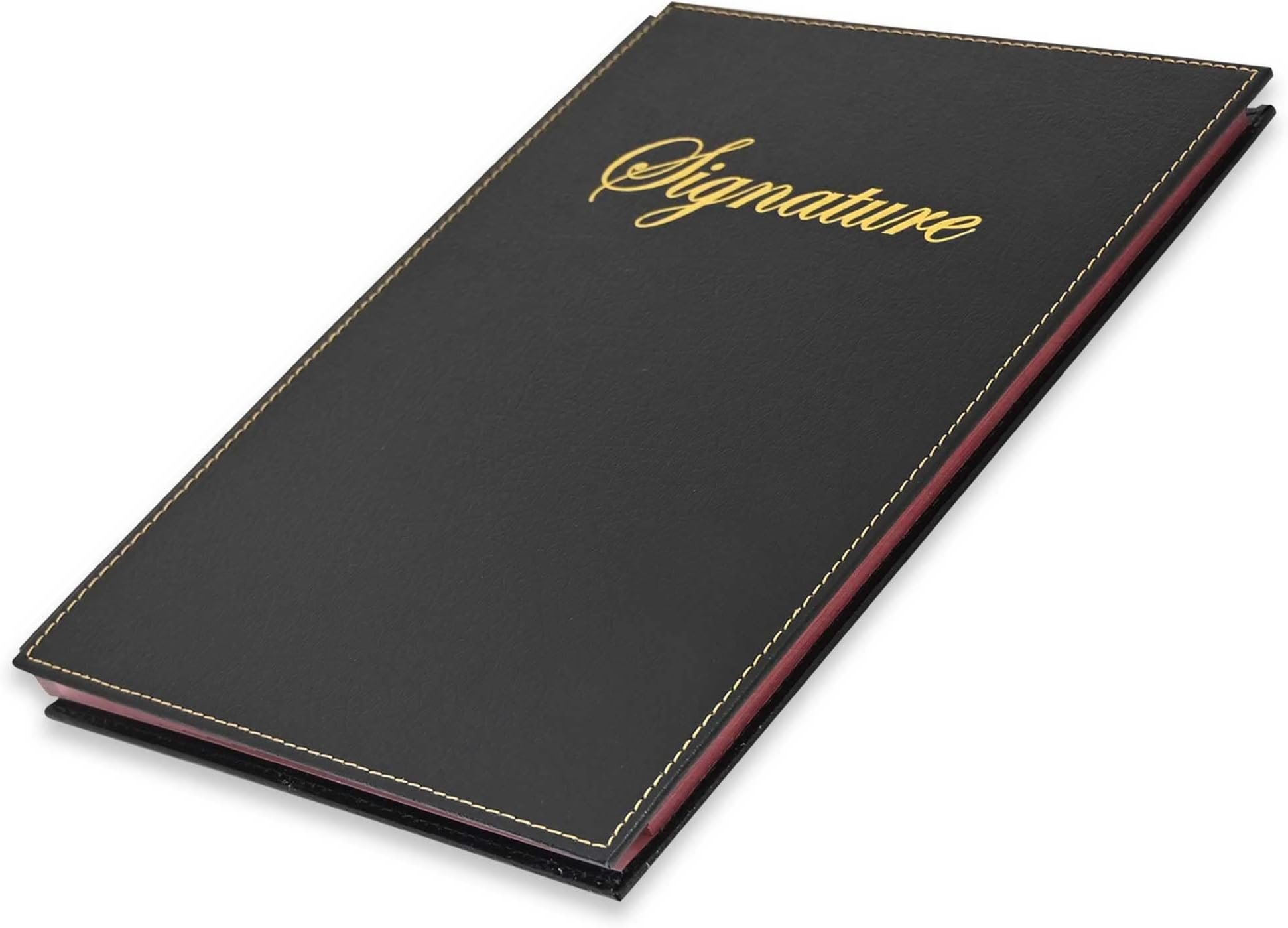 FIS® Signature Book 18-Divisions Vinyl with Cover Stitching, Black - FSCL18SBK