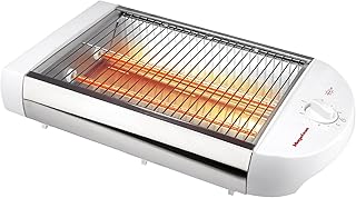 MAGEFESA ® Sun Up Horizontal Toaster, 4 Slice Capacity, 600 W Power, Crumb Tray, Timer, Indicator Light, Suitable for All …