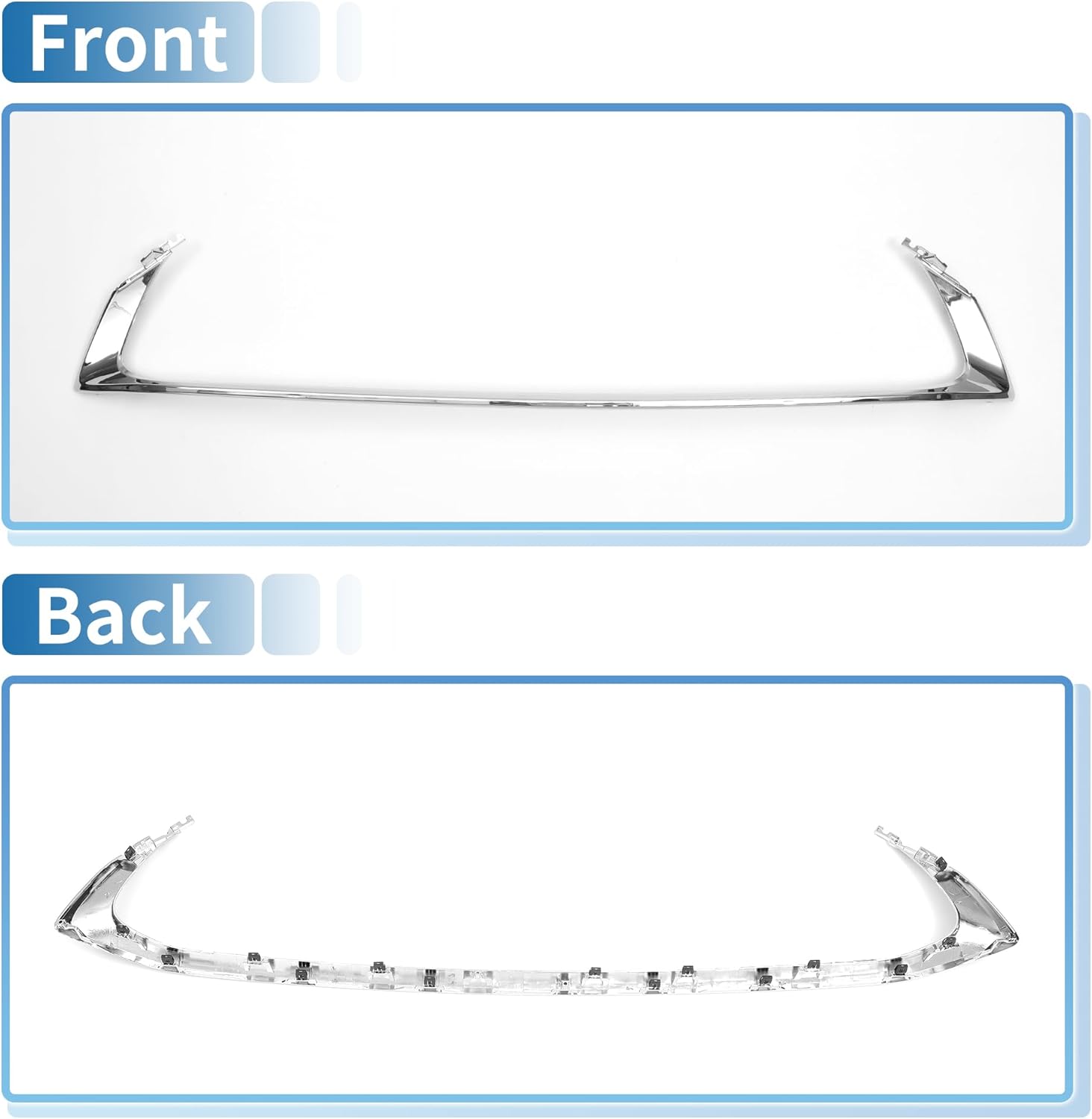 X AUTOHAUX Front Lower Grille Trim Hood Bumper Grille Grill for Lexus ES 250 2023 2024 No.5312206090 Front Lower Bumper Kidney Grille Grill Chrome Silver Tone