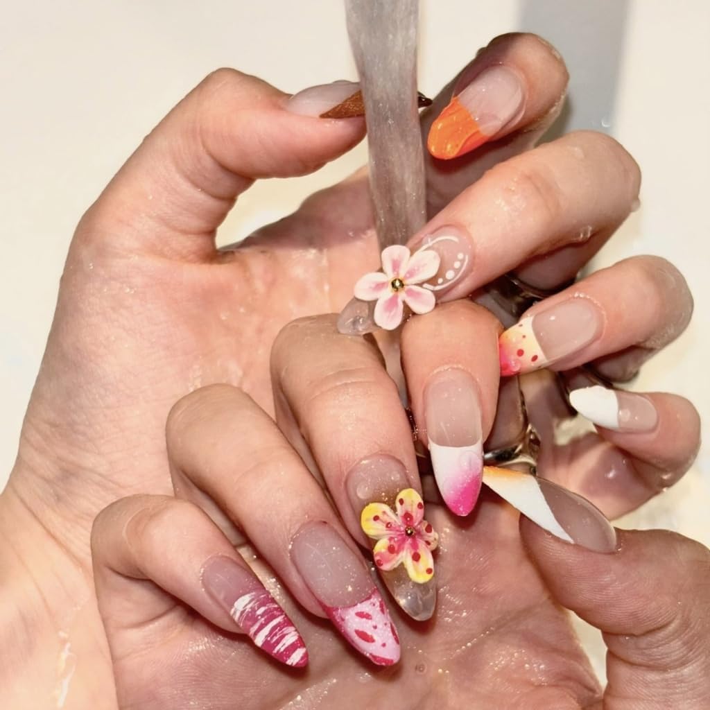 Reusable Silicone Nail Art Flower Molds 2PCS with Carving Pen for Resin Epoxy Crafts