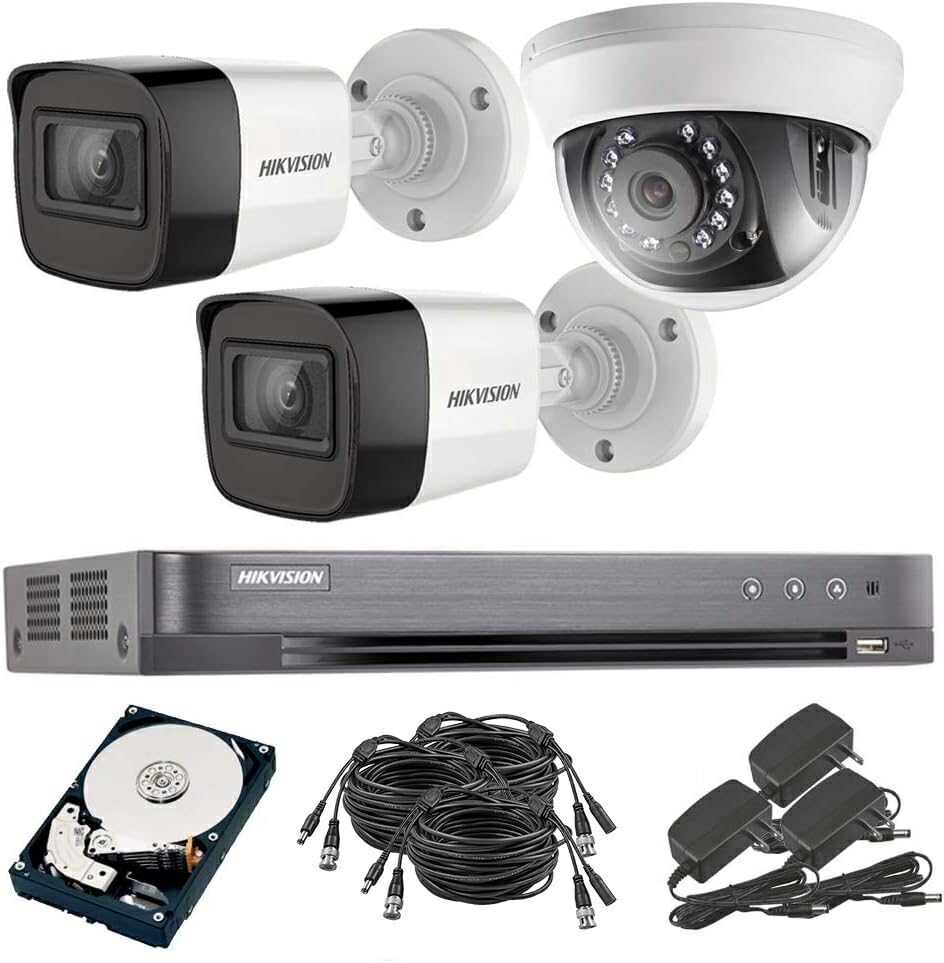 Amazon.co.jp: 500万画素 防犯カメラセット アナログ 屋内屋外カメラ1