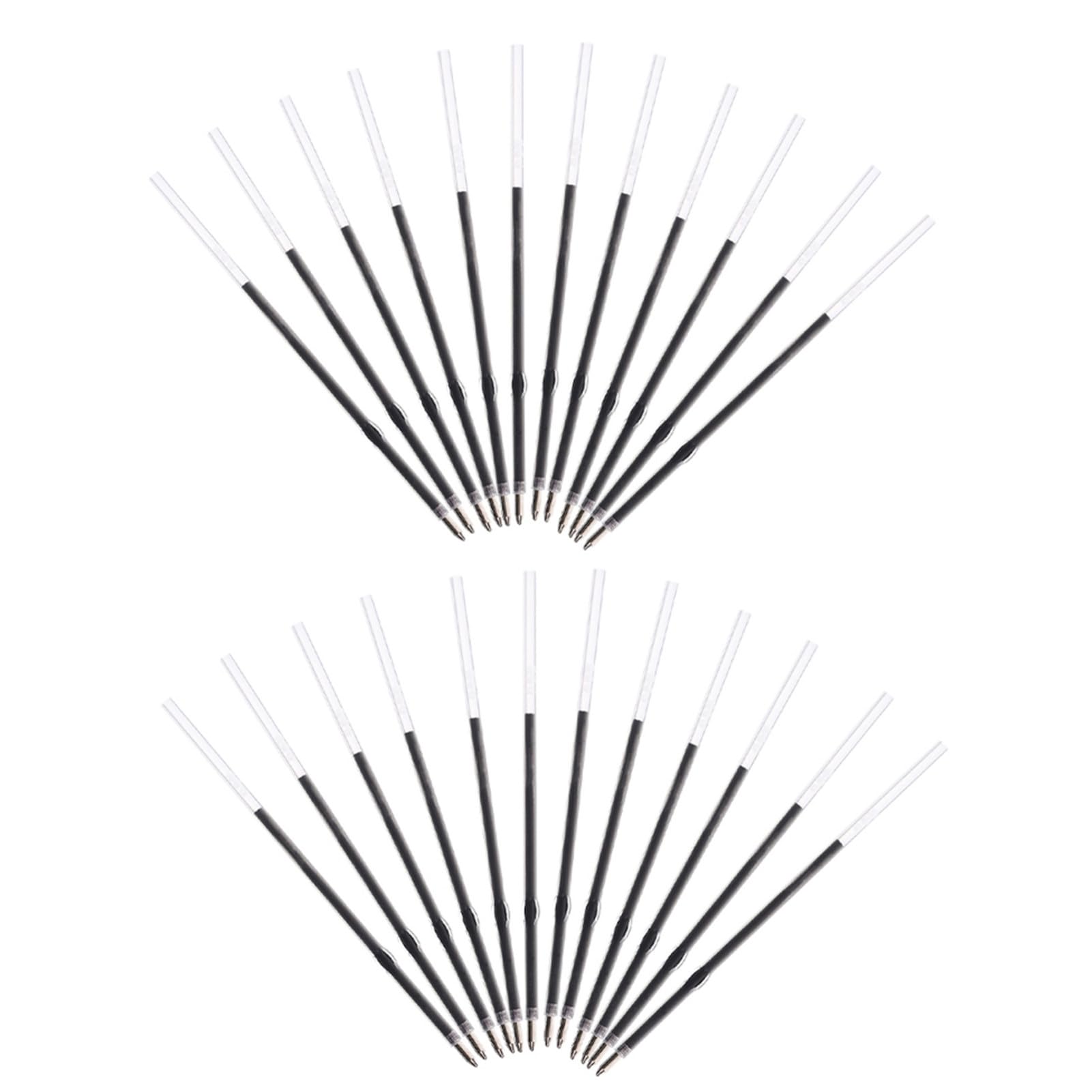 500 Pièces Lot de Recharges Stylos à Bille Noires Recharge pour Stylos Rétractables Précision Écriture Fluide pour Bureau et Dessin