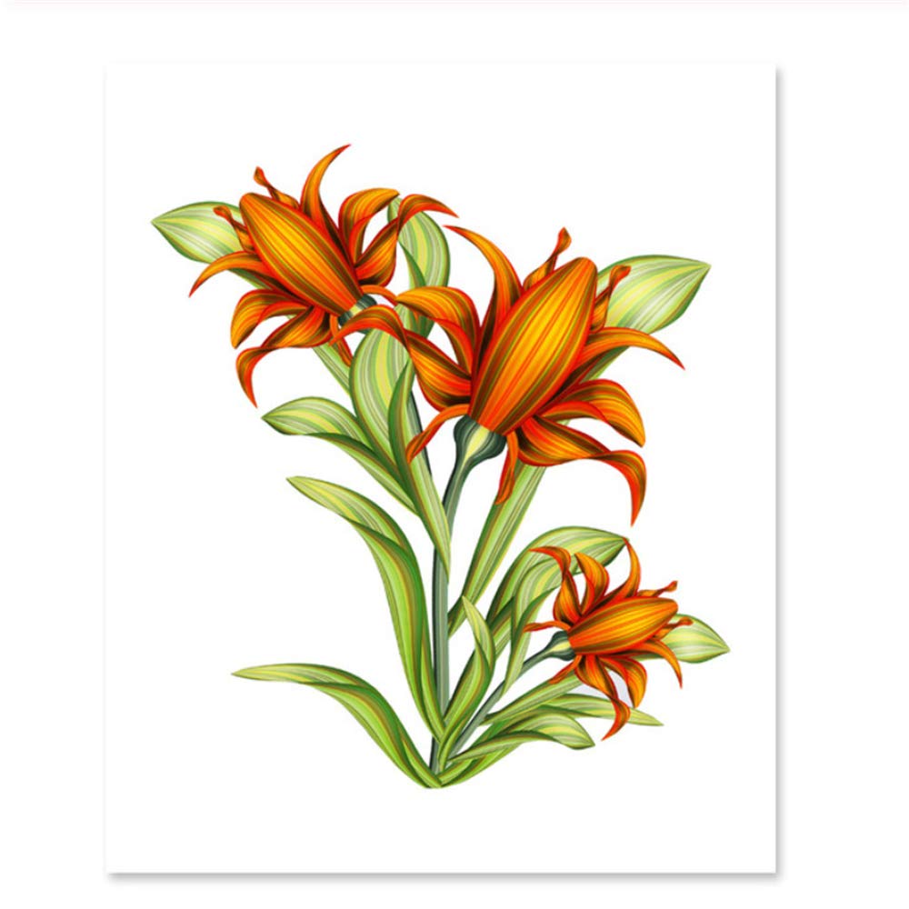 Imprimir Lienzo Pintura Flores Amarillas Carteles de Plantas y Cuadros nórdicos de Arte de Pared para decoración de Marco de Sala de Estar 60x80cm (23.6 "x31.5) x2 con Marco