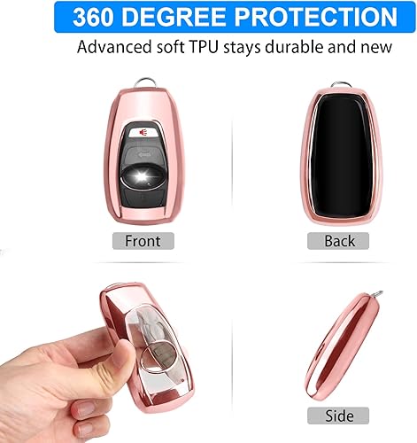 Miniatura 10 de QBUC Funda para llavero Subaru Forester XV CrossTrek Ascent Outback Legacy Impreza STI WRX BRZ (rojo)