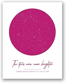 [SF Customizables] Star Map Birth, Custom Night Sky Map, Star Map Poster, Keepsake Gift, Kids Personalized Astronomy Word Art Typography Astrological Print