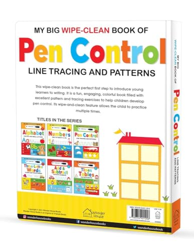 Image of My Big Wipe And Clean Book of Pen Control for Kids : Line Tracing And Patterns