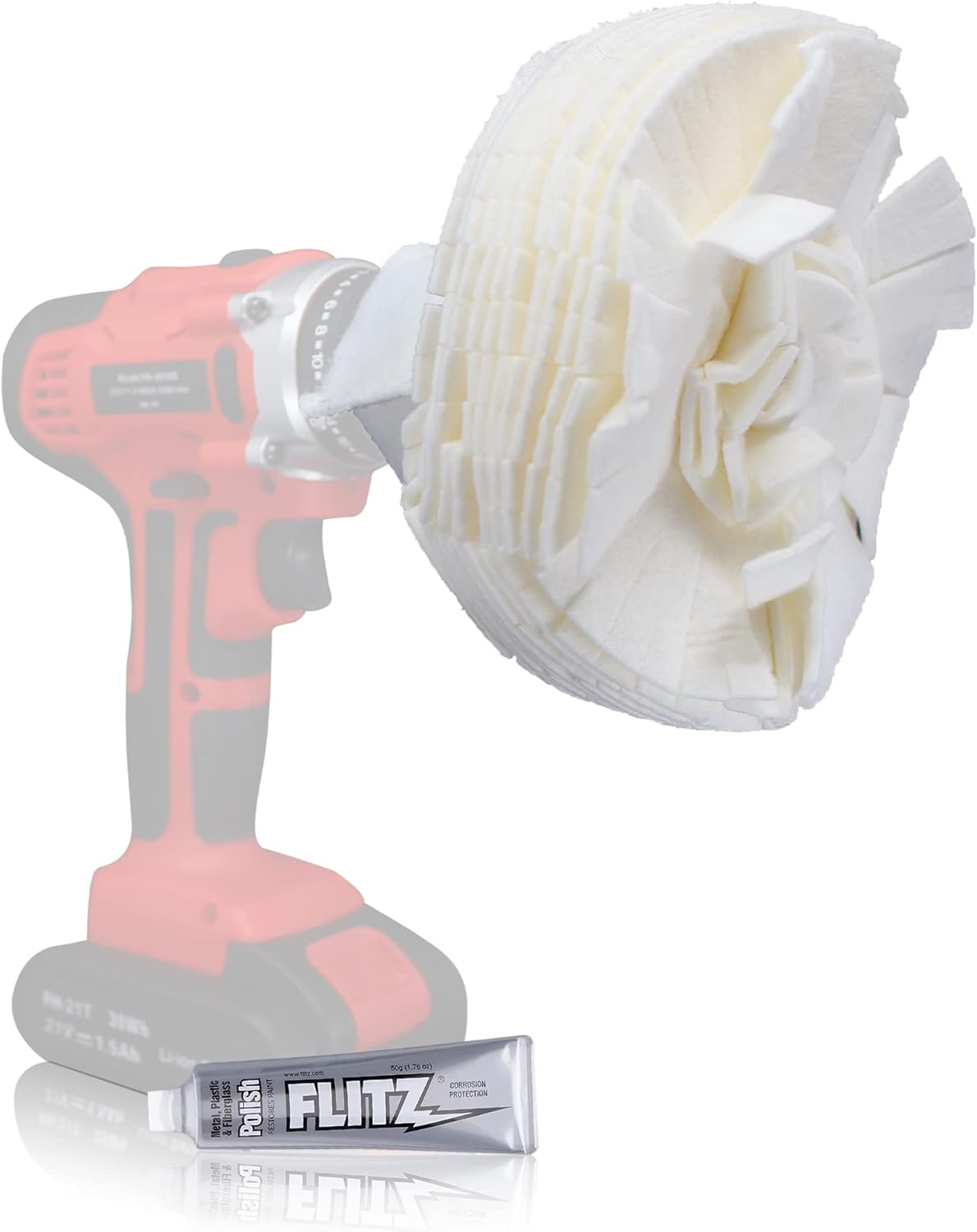 Flitz Buff Ball Car Buffer Drill Attachment with SelfCooling Design