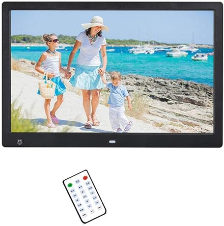 WSFF-Fan 15-Zoll-Digital-Fotorahmen HD-LED-Digitalbildschirm mit Erfassung des menschlichen KArpers Horizontale und vertikale Erkennungsfunktion mit FernbedienungBlack WSFF-Fan 15-Zoll-Digital-Fotorahmen HD-LED-Digitalbildschirm mit Erfassung des menschlichen KArpers Horizontale und vertikale Erkennungsfunktion mit FernbedienungBlack