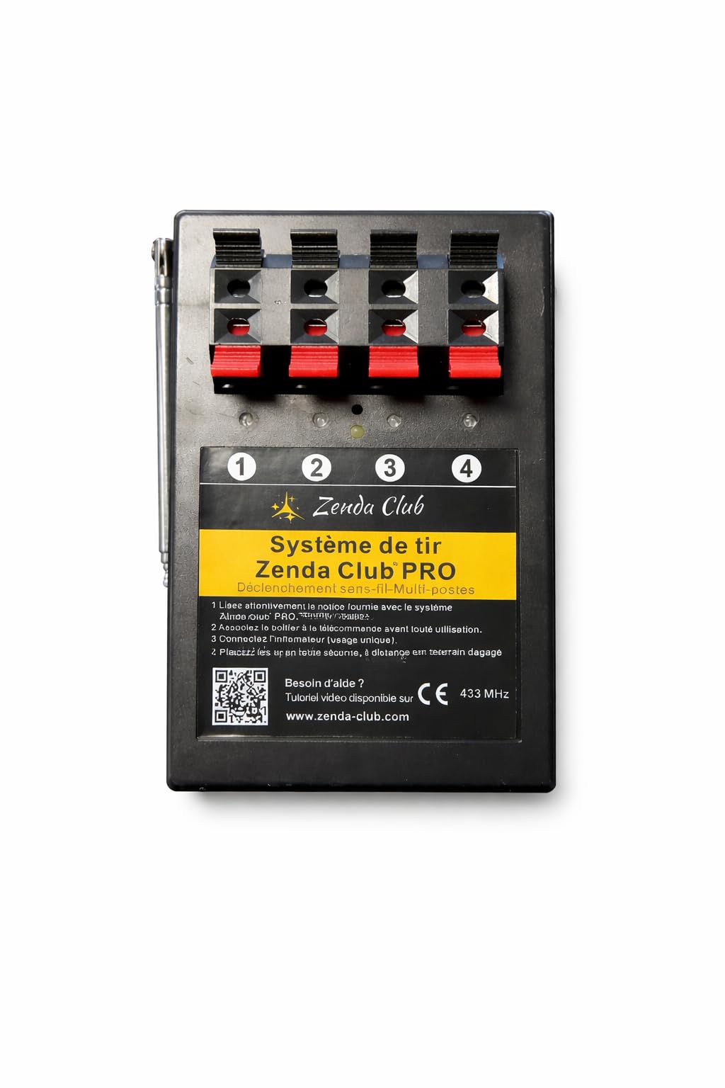 zenda club® Sistema di Trigger a Distanza per Fuochi d'Artificio - Kit Pirotecnico a 12 Canali con Telecomando senza fili - Scatola di immagazzinaggio resistente