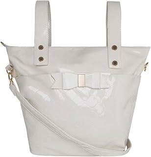 Mayoral Bolso Panera charol CREMA