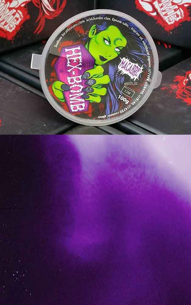 Macabre HEXBOMB BAtHBOMB Goth Gothic Bomb