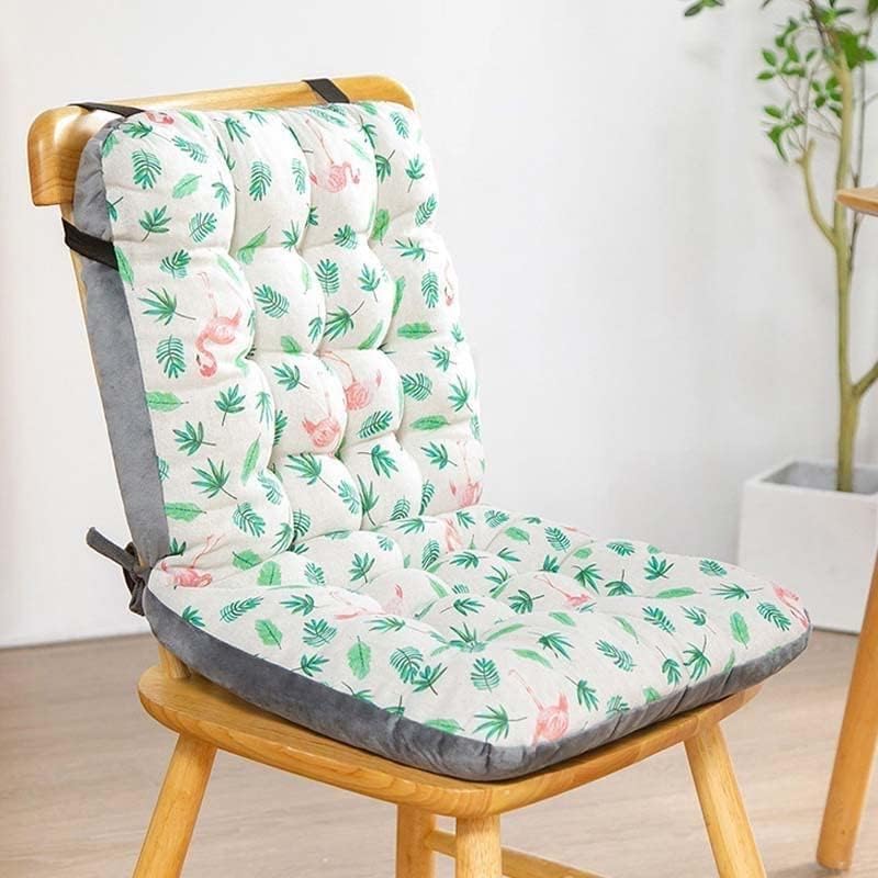 FANSU Lot De 2 Coussin De Chaise Imprimé Rayures - Galette Chaise 45cm Avec Attaches, Rose - Salle à Manger Et Jardin