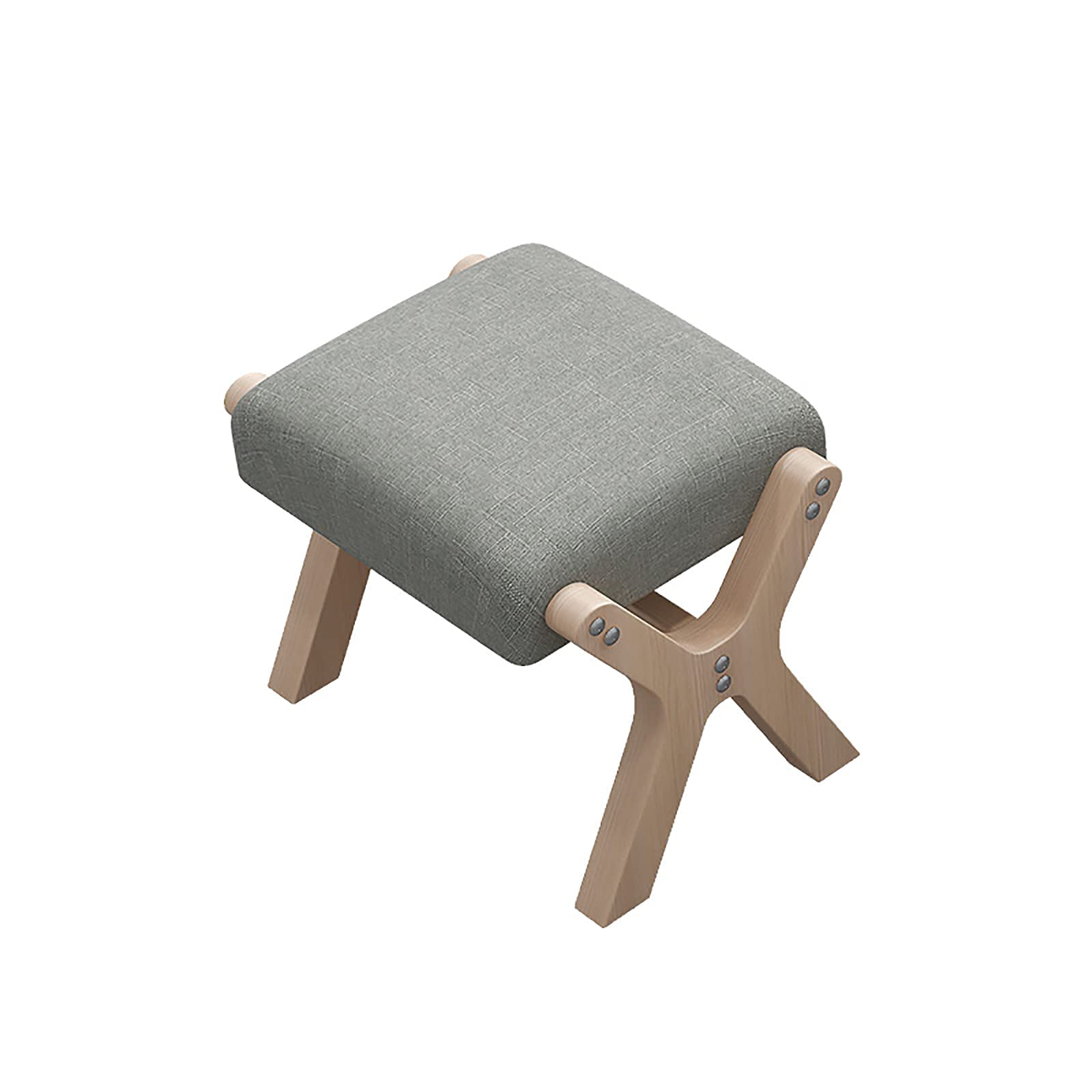 Banc à chaussures bois naturel petit banc d'entrée avec coussin doux
