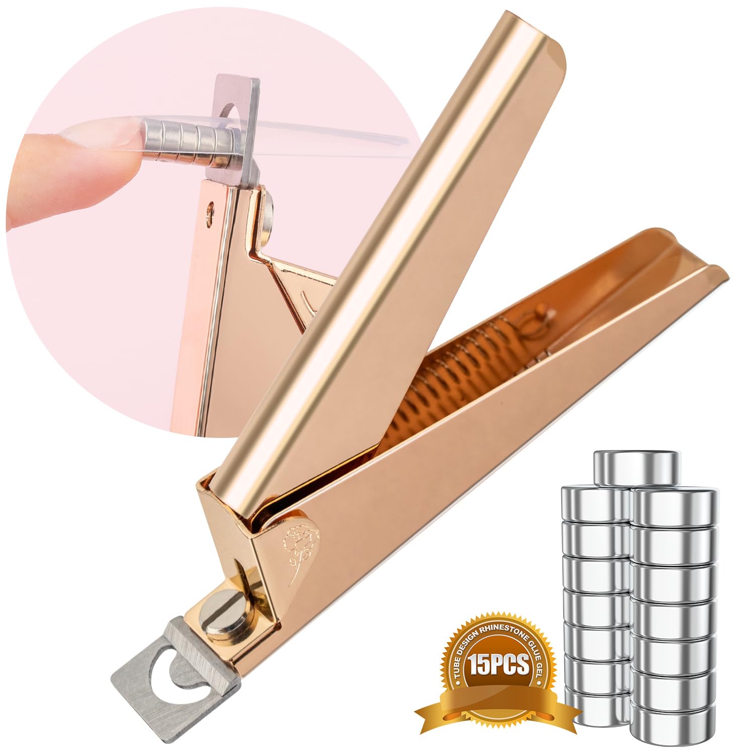 Violet Red Nail Clippers - Magnet Sizers Included -13