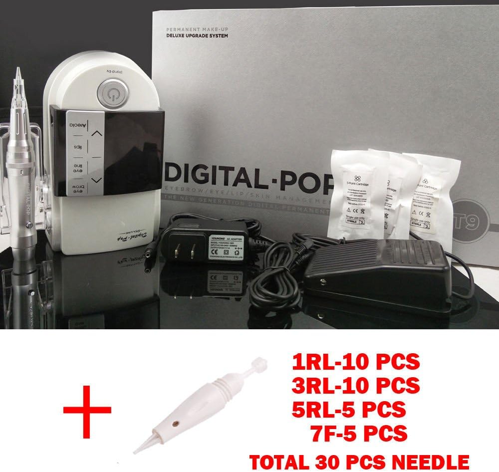 Miss Ammy NF.POP Digital Permanent Makeup Eyebrow & Eyeline Tattoo Machine Pen with 30 Needles