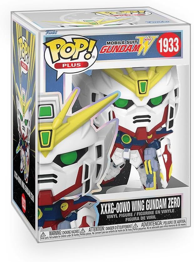 Epic Collectibles Pop Anime: Mobile Suit Gundam - XXXG-00W0 Wing Gundam Zero Vinyl Figure Included with Box Protector Compatible for Funko