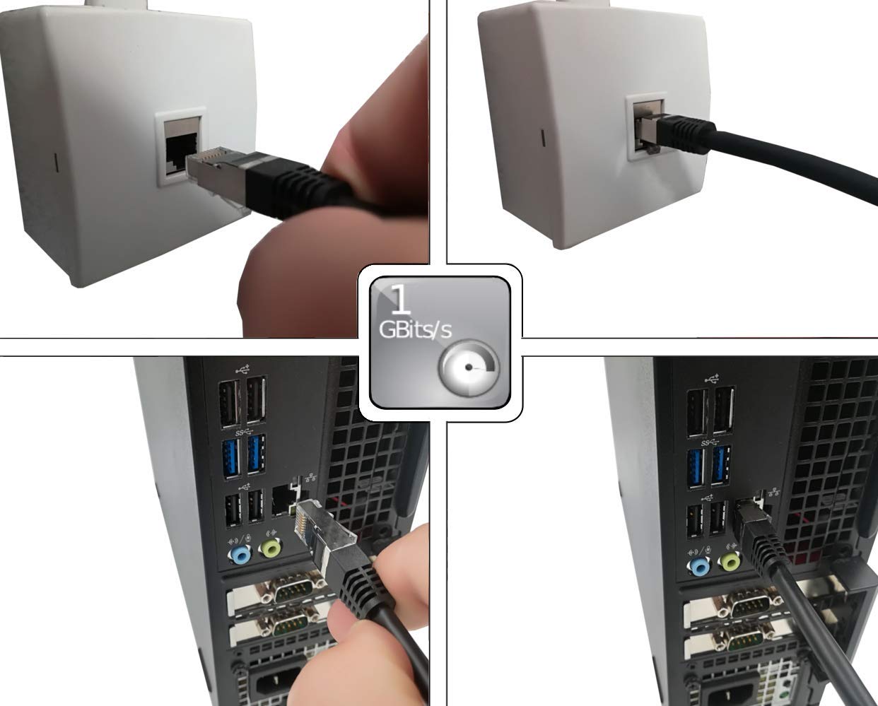Cavo ISDN RJ45 Maschio - ISDN RJ45 Femmina - 10 metri - Nero Cavo ISDN RJ45 Maschio - ISDN RJ45 Femmina - 10 metri - Nero