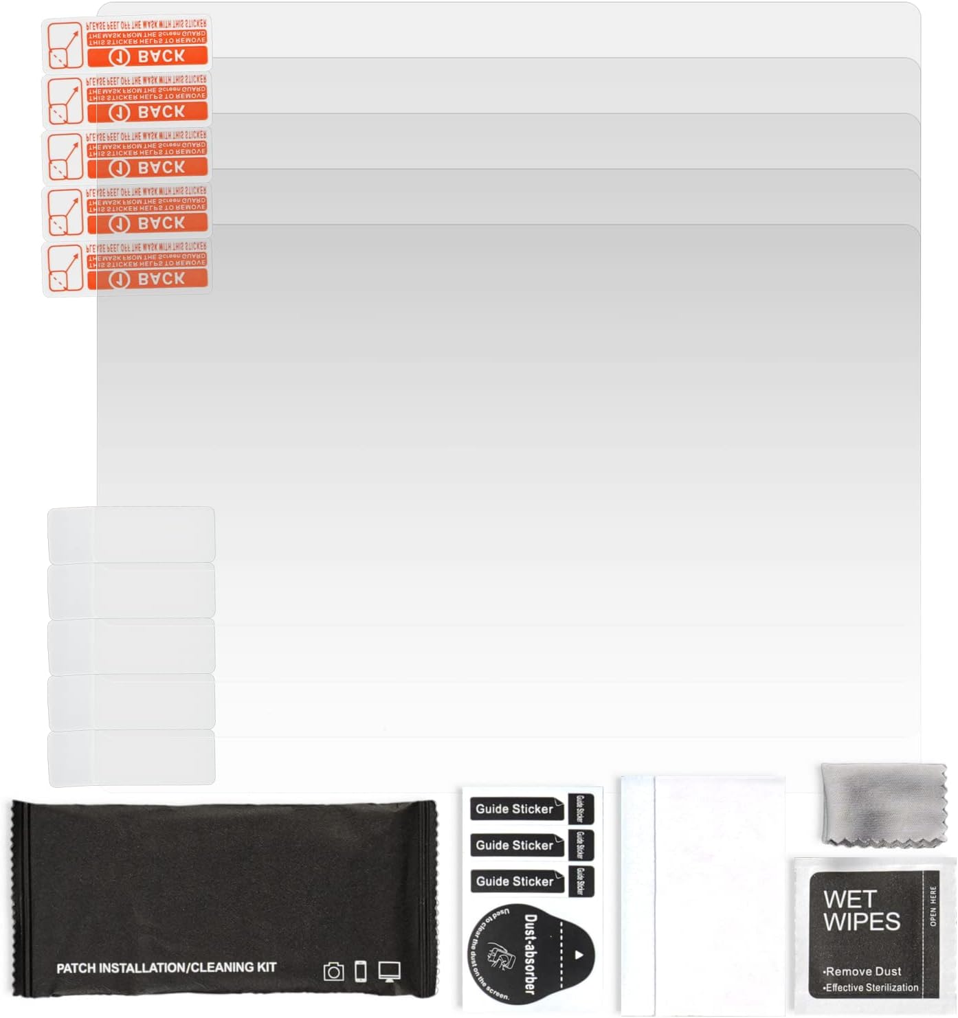 Chitu systems 2.0 Resin 3D Printers Screen Protector film for mars/pro/photon/s/Anycubic Photon Mono/Mono SE/Elegoo Mars 2/Mars 2 pro/Voxelab Proxima/Creality LD002H(5.5''&6.08''screen, 5pcs)