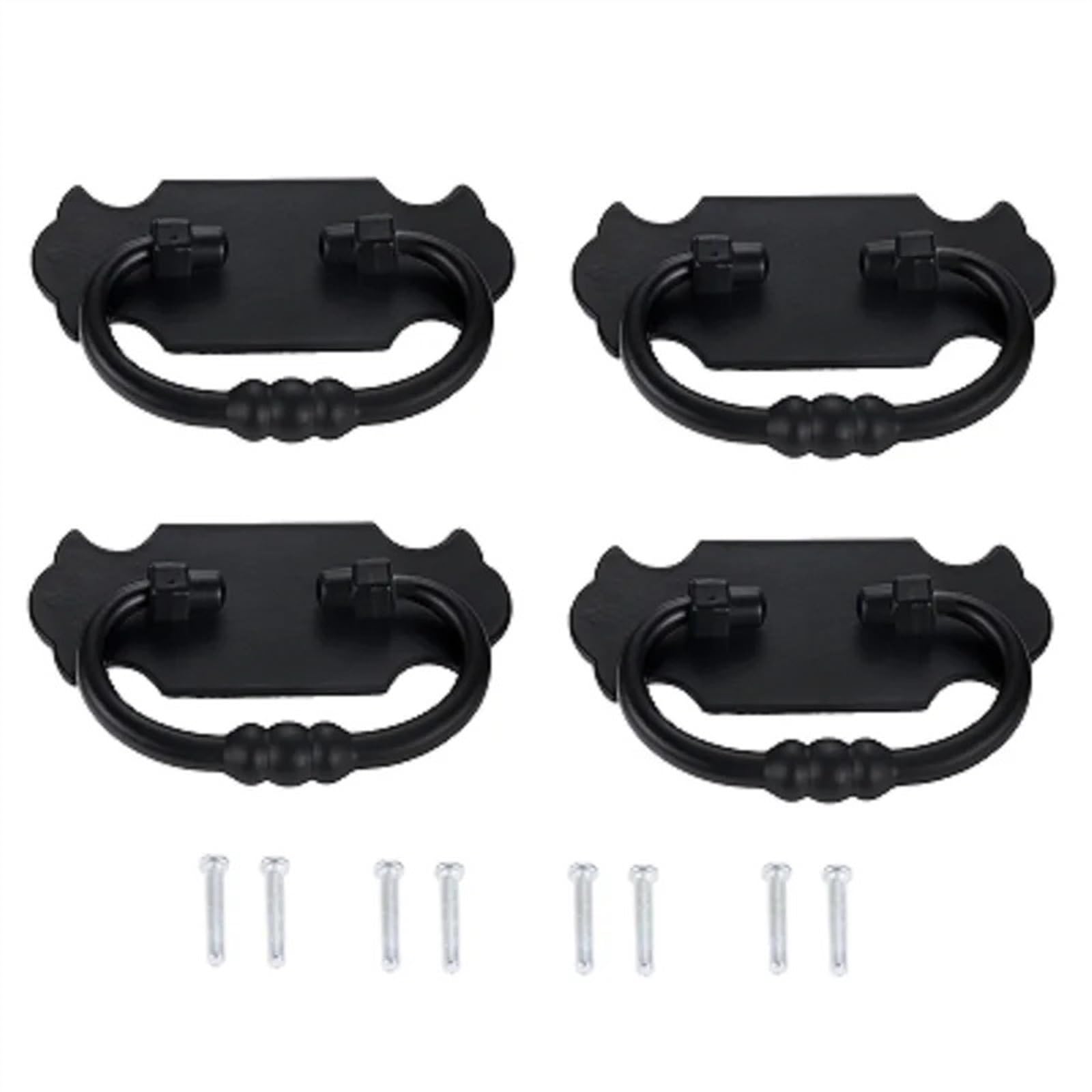 Tiradores de anillo de diseño clásico 88 x 56 mm para muebles y joyeros